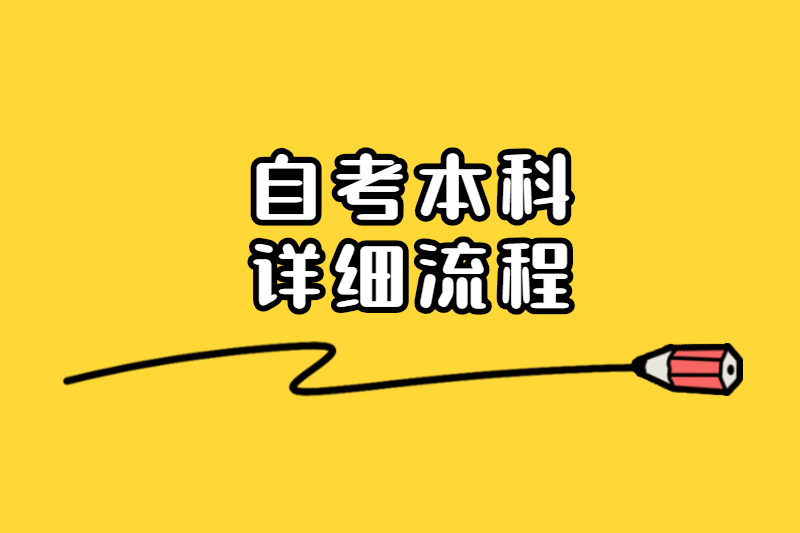 天津自考本科详细流程介绍