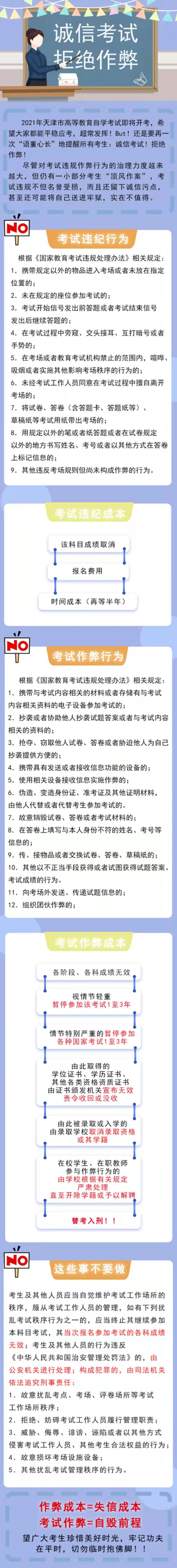 天津自考 自考作弊